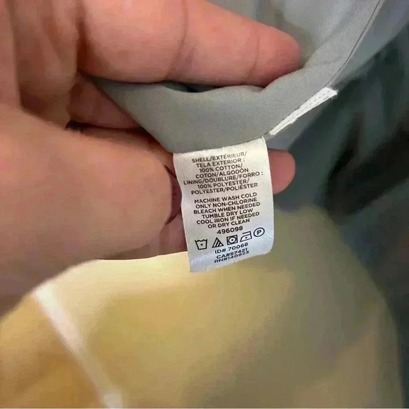 LOFT Herringbone Heathered Blue Blazer with Elbow Patches Size 6 - Picture 4 of 5